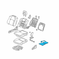 OEM 2004 Honda Pilot Heater, Right Front Seat Cushion Diagram - 81134-S9V-A61