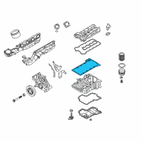 OEM 2016 BMW M6 Gran Coupe Oil Pan Gasket Diagram - 11-13-7-843-145