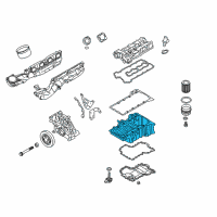 OEM 2017 BMW M6 Gran Coupe Upper Oil Pan Diagram - 11-13-7-843-141