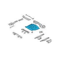 OEM 2007 Toyota Highlander Rear Floor Pan Diagram - 58311-48910