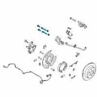 OEM 2017 Ford F-150 Caliper Mount Retainer Kit Diagram - CL3Z-2C150-A