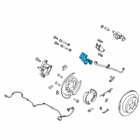 OEM 2016 Ford F-150 Caliper Support Diagram - CL3Z-2B511-C