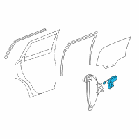 OEM Chevrolet Captiva Sport Window Motor Diagram - 23196457