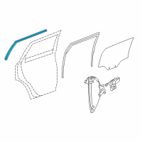 OEM Saturn Run Weatherstrip Diagram - 96624082