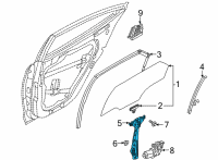 OEM 2022 Hyundai Ioniq 5 REGULATOR ASSY-RR DR WDO LH Diagram - 83403-GI000