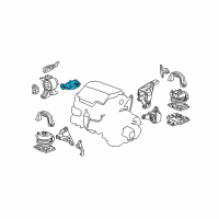 OEM Honda Pilot Bracket, Engine Side Mounting Diagram - 50620-SZA-A00