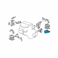 OEM 2013 Honda Pilot Base, RR. Engine Mounting Diagram - 50680-SZA-A00