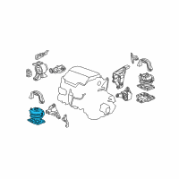 OEM Honda Pilot Rubber Assy., FR. Engine Mounting Diagram - 50830-SZA-A02