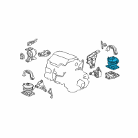 OEM 2009 Honda Pilot Rubber Assy., RR. Engine Mounting Diagram - 50810-SZA-A02