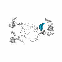 OEM 2013 Honda Pilot Bracket, RR. Engine Mounting Diagram - 50610-SZA-A00