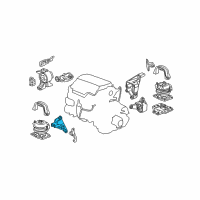 OEM 2013 Honda Pilot Bracket, FR. Engine Mounting Diagram - 50630-SZA-A00