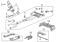 OEM Cadillac CT5 Converter & Pipe Seal Diagram - 12687531