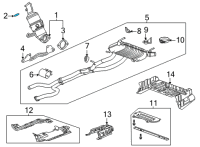 OEM 2022 Cadillac CT5 Converter & Pipe Seal Diagram - 12687531