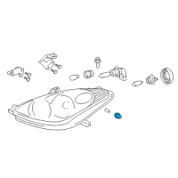 OEM 2005 Lexus ES330 Bulb Socket Diagram - 9007560018