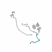 OEM Mercury Monterey Lower Return Hose Diagram - 6F2Z-3A713-A