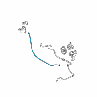 OEM 2005 Mercury Monterey Return Hose Diagram - 5F2Z-3A713-AB