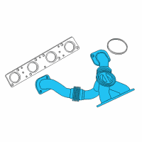 OEM BMW M6 Gran Coupe Exhaust Manifold Diagram - 11-62-7-843-780