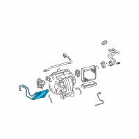 OEM 2002 Toyota Camry Heater Core Diagram - 87107-06040