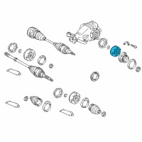 OEM 2002 Lexus IS300 Joint Sub-Assy, Rear Drive Shaft Cross Groove Diagram - 43409-30030