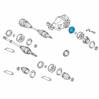 OEM 1998 Lexus SC300 Cover, Rear Axle Inboard Joint End Diagram - 42344-30030