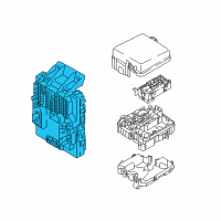 OEM Kia Instrument Panel Junction Box Assembly Diagram - 91950A9710