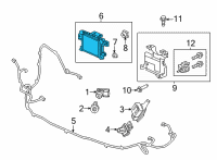 OEM 2020 Honda Passport RADAR SUB-ASSY. Diagram - 36802-TG7-A12