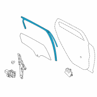 OEM 2018 Ford Focus Window Channel Diagram - BM5Z-5825766-A