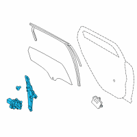 OEM 2012 Ford Focus Window Regulator Diagram - BM5Z-5827000-B