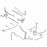 OEM 2017 Ford Edge Wiper Arm Diagram - FT4Z-17526-B