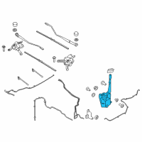 OEM Ford Edge Washer Reservoir Diagram - GT4Z-17618-H