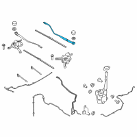 OEM 2022 Ford Edge Wiper Arm Diagram - FT4Z-17527-A