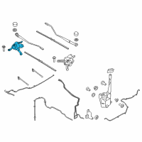 OEM 2022 Ford Edge Wiper Motor Diagram - FT4Z-17508-N