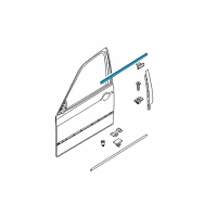 OEM 2001 BMW 325xi Outer Weatherstrip, Left Diagram - 51-33-8-194-711