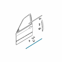 OEM 2005 BMW 325xi Moulding Door Front Right Diagram - 51-13-8-208-450