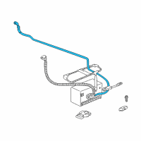 OEM 2001 Cadillac Seville Cable Asm, Battery Positive(134"Long) Diagram - 15321181