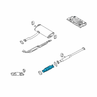 OEM 2011 Hyundai Tucson Catalytic Converter Assembly Diagram - 28960-2G860