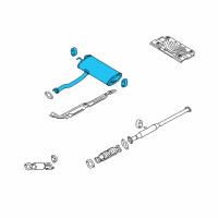 OEM Hyundai Tucson Muffler Assembly-Main Diagram - 28700-2S101