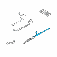 OEM 2012 Kia Sportage Center Exhaust Pipe Diagram - 286502S100