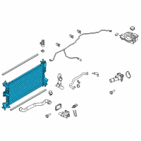 OEM Ford Focus Radiator Diagram - CV6Z-8005-A