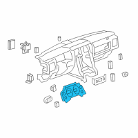 OEM Hummer Instrument Panel Gage CLUSTER Diagram - 25942800