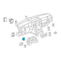 OEM Hummer H2 Rear Wiper Switch Diagram - 15293560