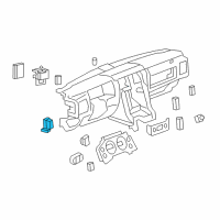 OEM Hummer H2 Switch Asm-M/Gate Window *Ebony Diagram - 25802103