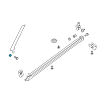 OEM 2020 Nissan Kicks Plug Rubber Diagram - 01658-01361