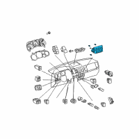 OEM 2009 Toyota Tundra Dash Control Unit Diagram - 84010-0CB80