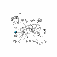 OEM 2015 Toyota Sequoia Mirror Switch Diagram - 84870-0C050