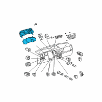 OEM 2011 Toyota Tundra Meter Assembly, Combination Diagram - 83800-0CE91