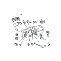 OEM 2012 Toyota Tundra Seat Heat Switch Diagram - 84751-0C060