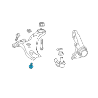 OEM 2015 Toyota Avalon Lower Control Arm Front Bolt Diagram - 90080-10271