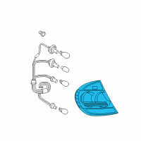 OEM Toyota Camry Lens & Housing Diagram - 81551-33410