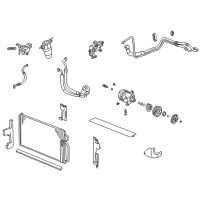 OEM Chevrolet Camaro Pressure Switch O-Ring Diagram - 52450548